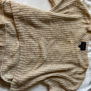 absolutely creative worldwide sweater, cream, size small